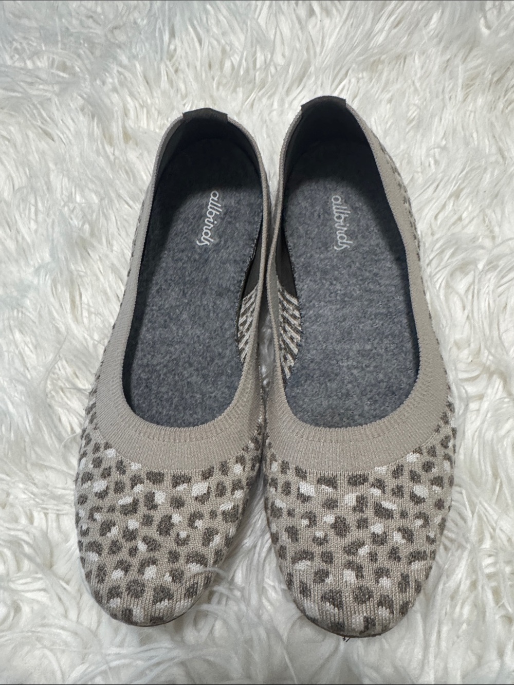 Allbirds Shoes Womens 7.5 Knit Tree Breezer Ballet Flats Slip On Comfort